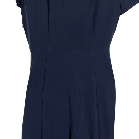 Show Me Your Mumu Womens Navy Fit & Flare V-Neck Mermaid Formal Maxi Dress sz M - Picture 12 of 15